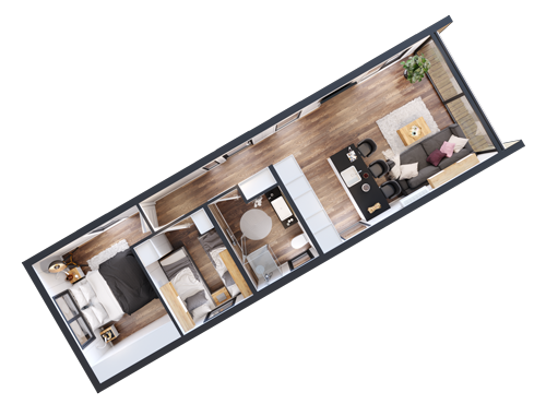 2 Schlafzimmer